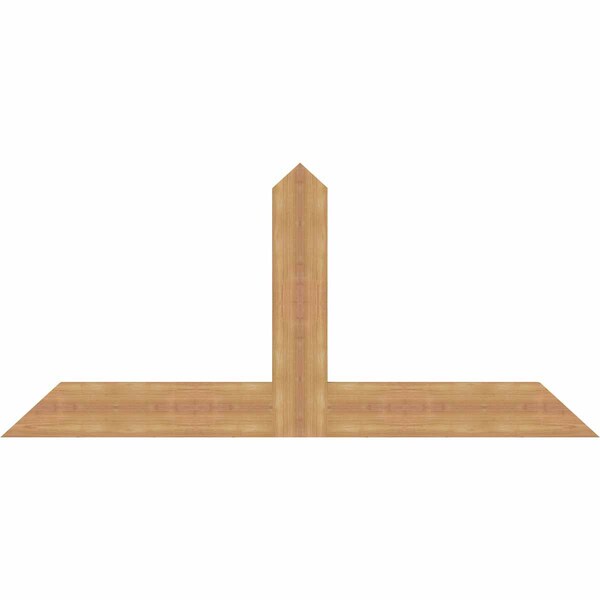 Ekena Millwork Portland Timber Gable Bracket, Western Red Cedar, 60"W x 27"H x 1 1/2"D x 5 1/2"F, 11/12 Pitch GBW060X27X0206POR00SWR - main